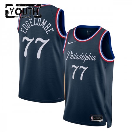 Maillot Basket Enfant Philadelphia 76ers VJ Edgecombe 2025-26 Nike City Edition Navy Swingman Maillot Basket Enfant Philadelphia 76ers VJ Edgecombe 2025-26 Nike City Edition Navy Swingman